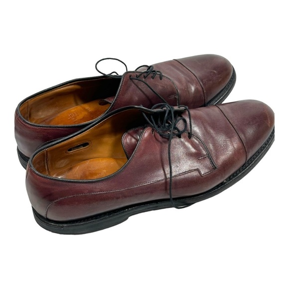 Allen Edmonds Bergland Lace-Up Oxford Shoe Cap Toe Merlot Leather Men\'s 11 B main image 7